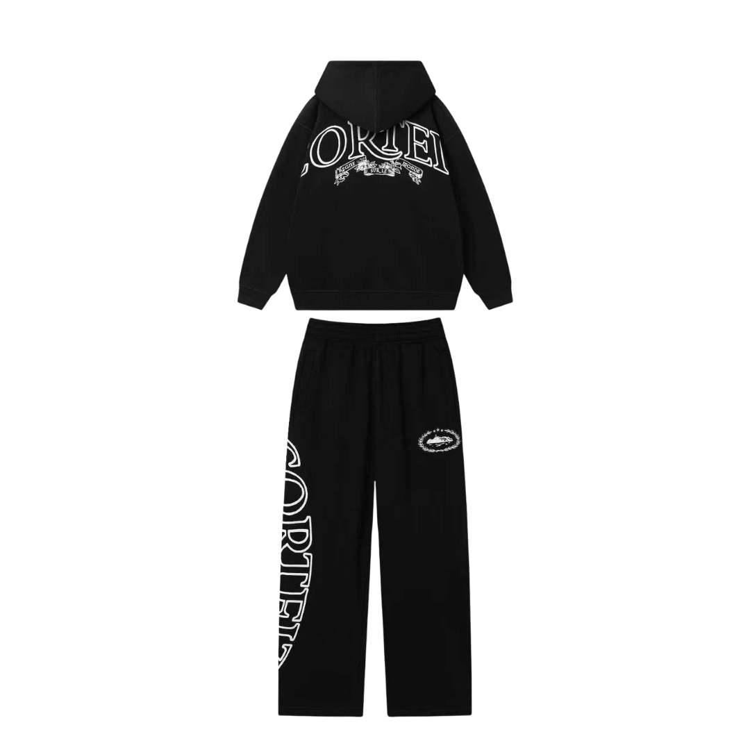 CORTEIZ HOODIE SET "BLACK"
