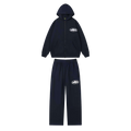 CORTEIZ ZIP UP HOODIE SET "NAVY BLUE"